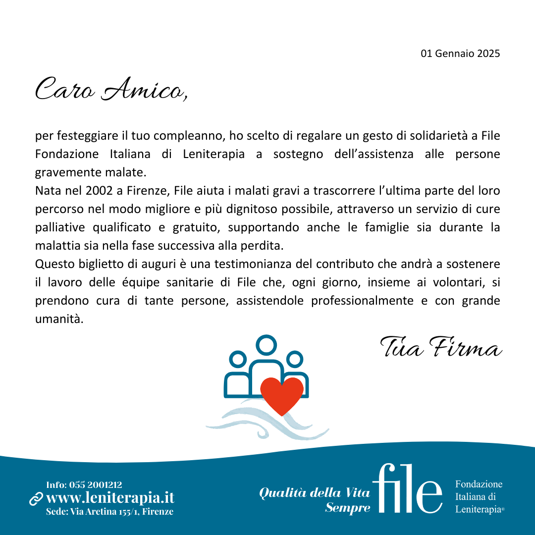 Lettera Dono cartacea (10 pezzi)